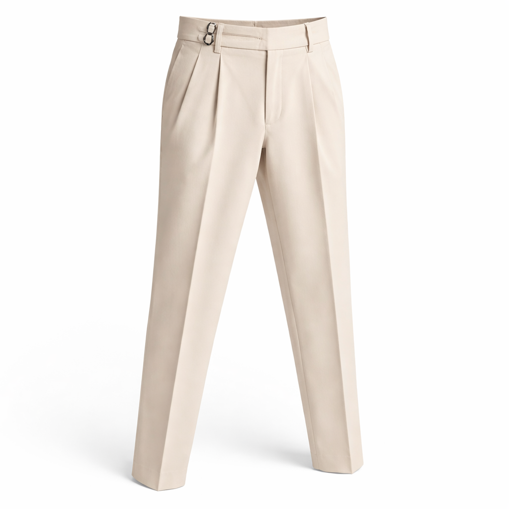 Men's Tapered Commuter Pants Beige Black