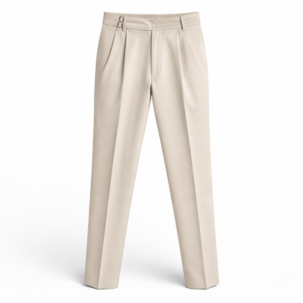 Men's Tapered Commuter Pants Beige Black