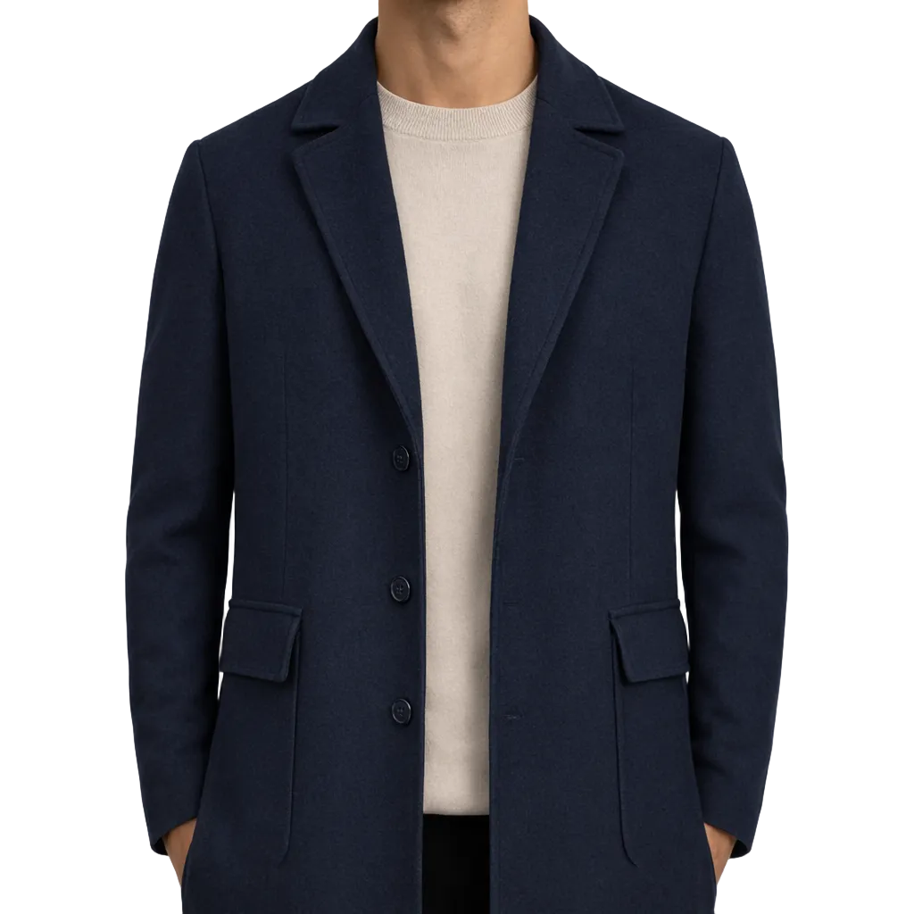 Men’s Heritage Long Wool Overcoat