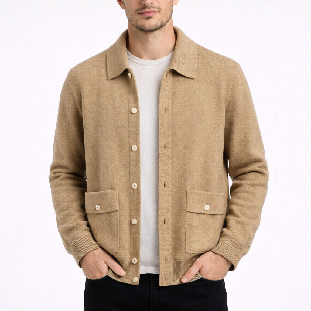 Men’s Soft Knit Cardigan timeless Style & Comfort