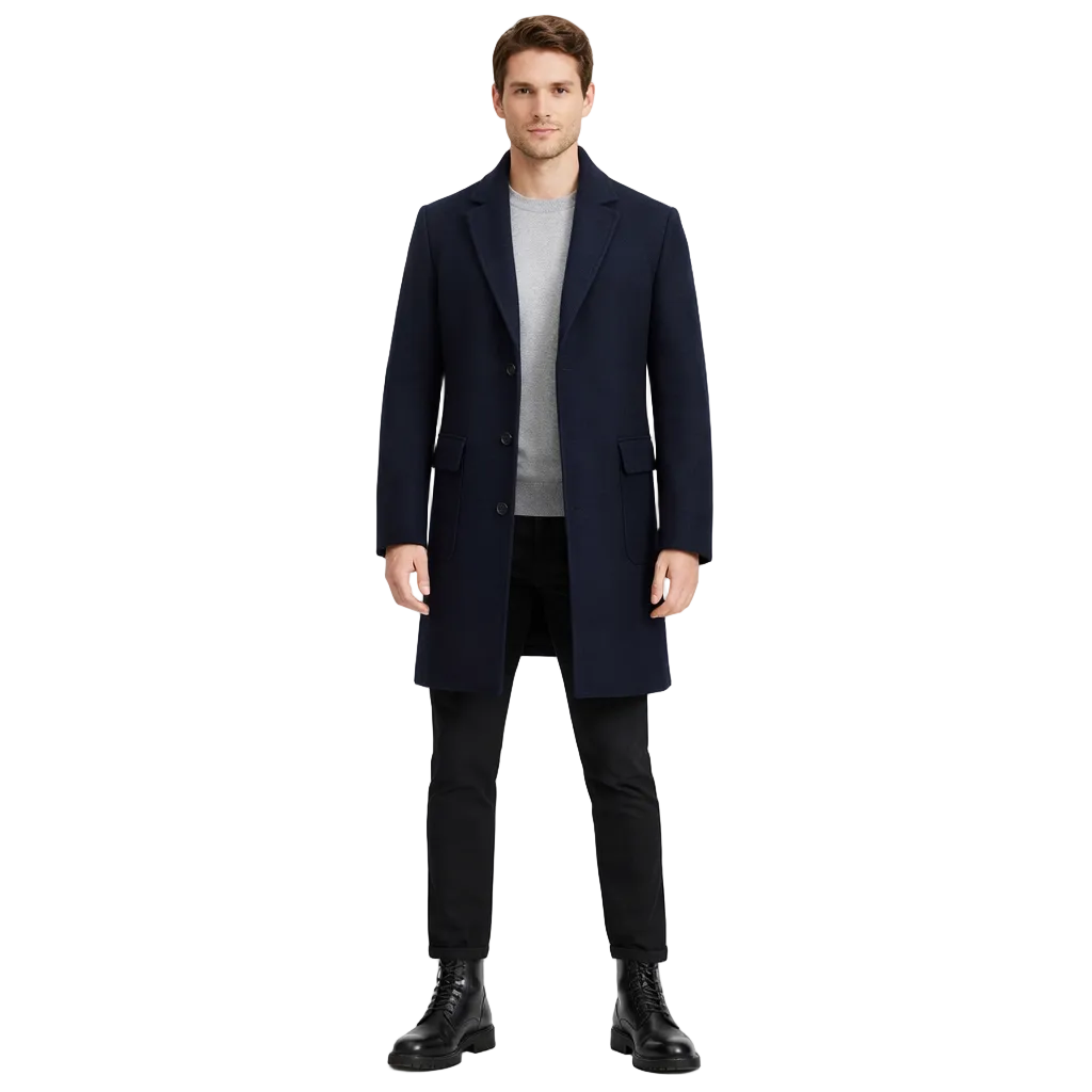 Men’s Heritage Long Wool Overcoat