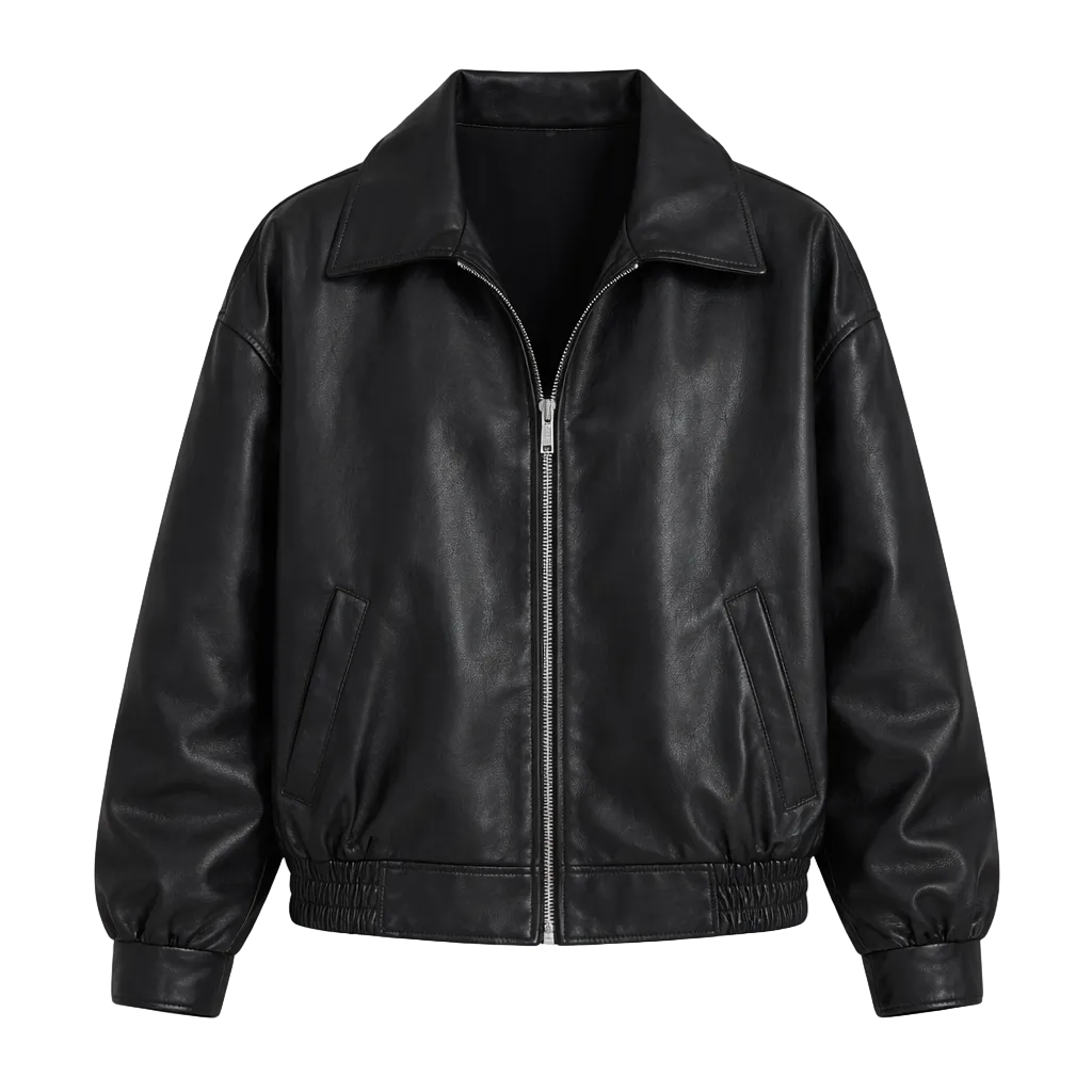 Women's Oversized Leather Jacket Classic