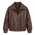 Women's Oversized Leather Jacket Classic