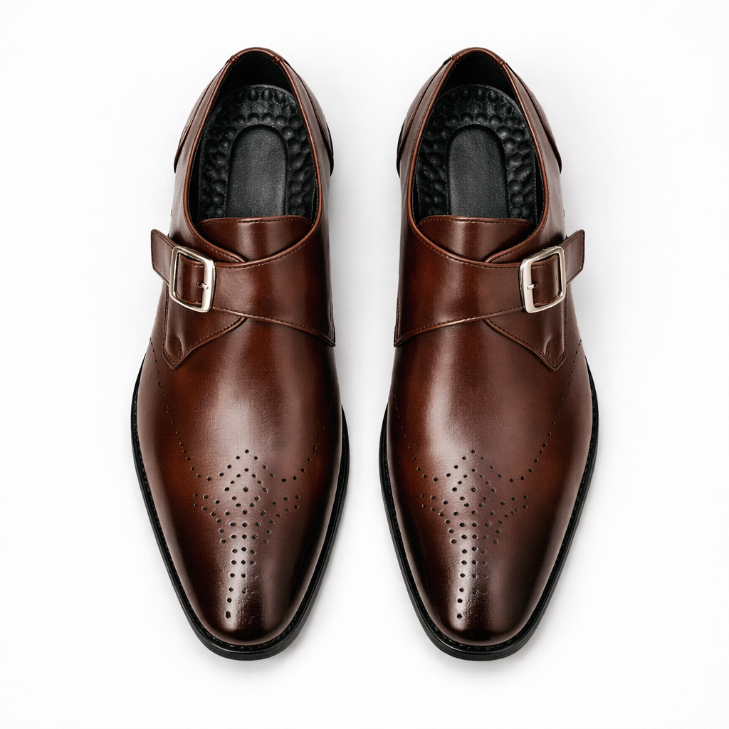 Men's Leather Loafer Shoes Classic Wedding Style