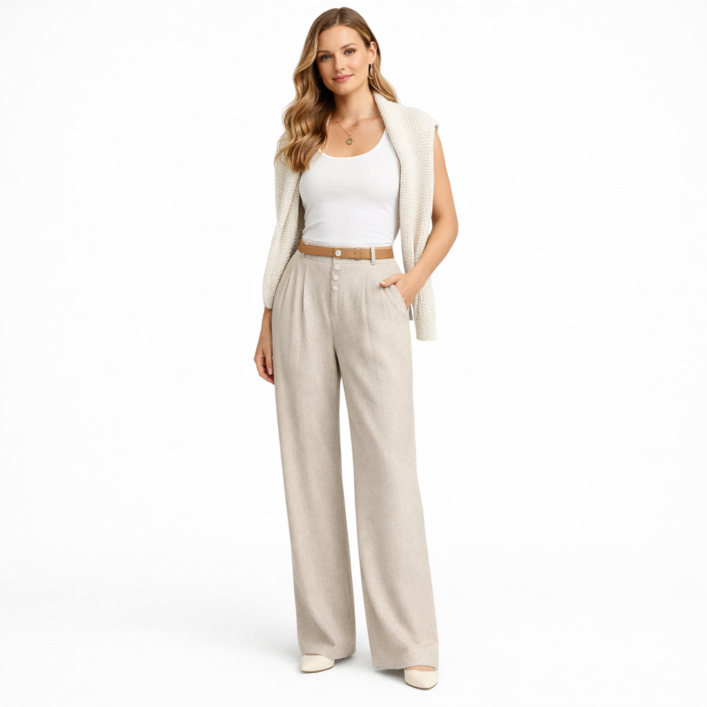 Women's Wide Leg Suit Trousers