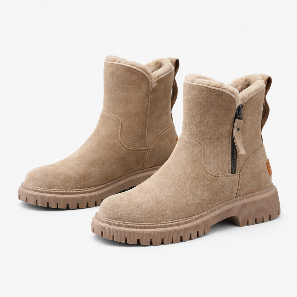 Women's Fleece Lined Winter Boots Warm Ankle Boots Comfort Shoes