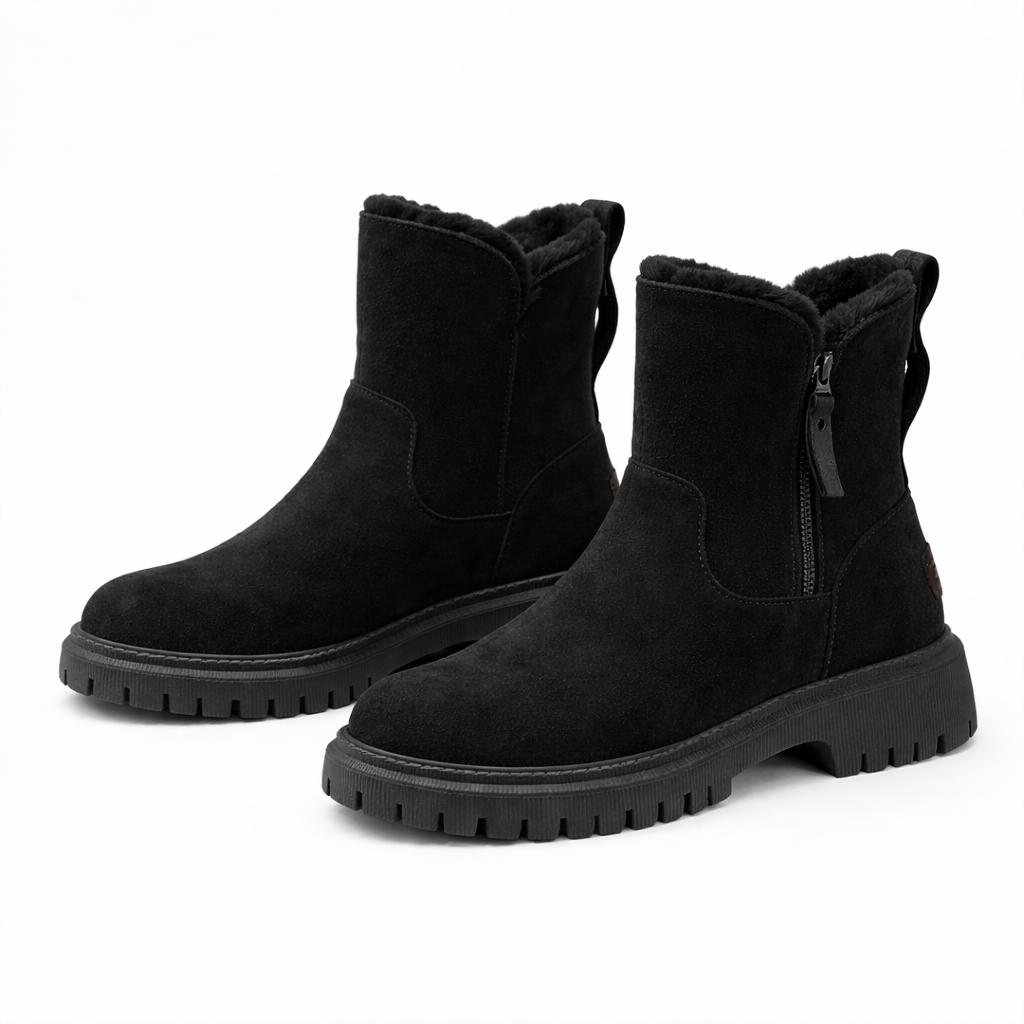 Women's Fleece Lined Winter Boots Warm Ankle Boots Comfort Shoes