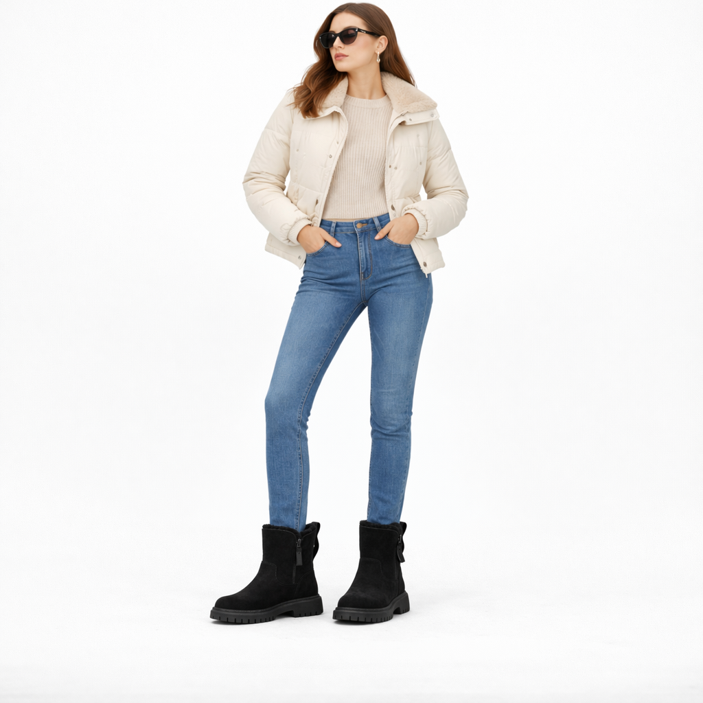 Women's Fleece Lined Winter Boots Warm Ankle Boots Comfort Shoes