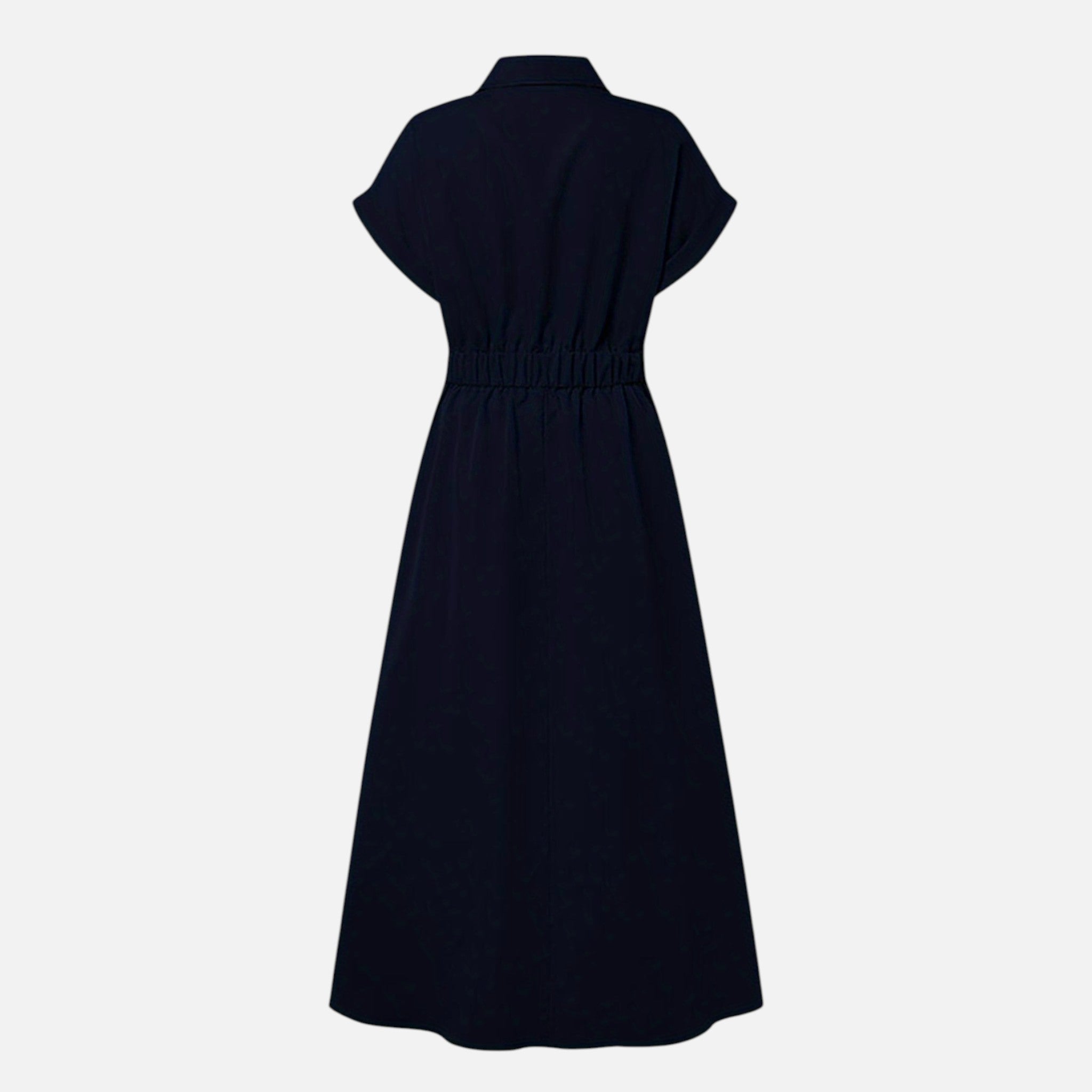 Women’s Button-Front Shirt Dress with Lapel Collar - Image 7
