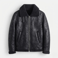 Men's Leather Flight Jacket Classic Aviation Style