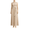 Women's Sleeveless Midi Dress Elegant Fit