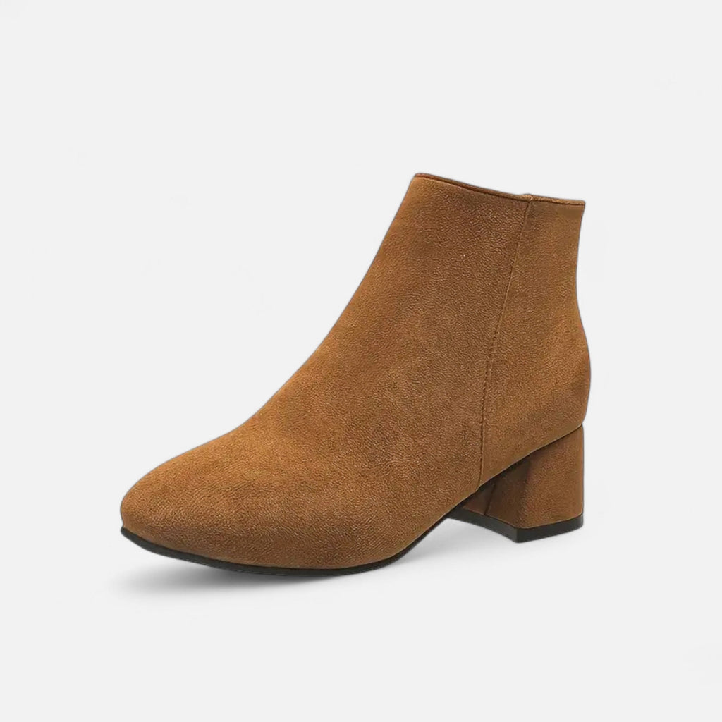 Women’s Suede Ankle Boots Block Heel - Image 4