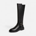 Women’s Knee-High Riding Boots Vintage Buckle Elegance