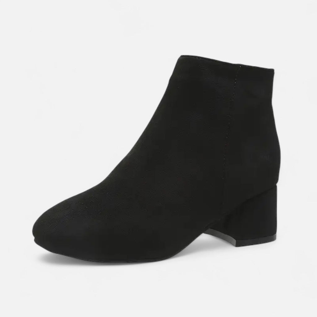 Women’s Suede Ankle Boots Block Heel - Image 10